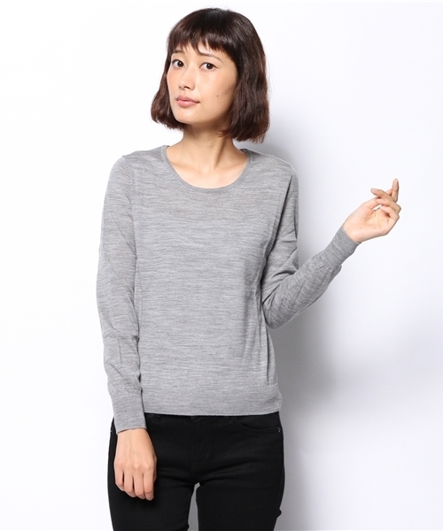 BEAMS LIGHTS Women's(ビームスライツ ウィメンズ)の「BEAMS LIGHTS / ウォッシャブルウール プルオーバー(ニット/セーター・レディース・グレー/ブラック/イエロー/グリーン/ブルー・ONE SIZE)」の14枚目の写真