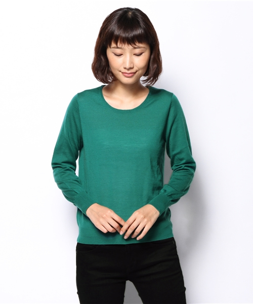 BEAMS LIGHTS Women's(ビームスライツ ウィメンズ)の「BEAMS LIGHTS / ウォッシャブルウール プルオーバー(ニット/セーター・レディース・グレー/ブラック/イエロー/グリーン/ブルー・ONE SIZE)」の15枚目の写真