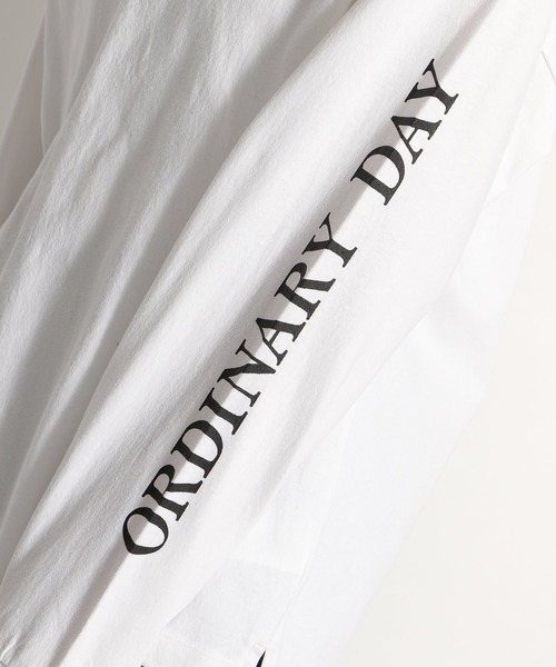 niko and...（ニコアンド）の「ハーフトーンドットロゴロンT（Tシャツ/カットソー・レディース・ピンク/オレンジ/チャコール・MEDIUM/LARGE）」の13枚目の写真