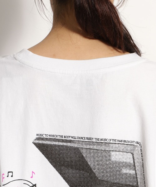 niko and...（ニコアンド）の「ハーフトーンドットロゴロンT（Tシャツ/カットソー・レディース・ピンク/オレンジ/チャコール・MEDIUM/LARGE）」の15枚目の写真