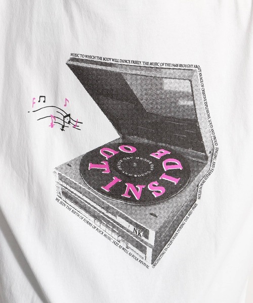 niko and...（ニコアンド）の「ハーフトーンドットロゴロンT（Tシャツ/カットソー・レディース・ピンク/オレンジ/チャコール・MEDIUM/LARGE）」の16枚目の写真