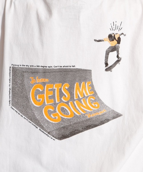 niko and...（ニコアンド）の「ハーフトーンドットロゴロンT（Tシャツ/カットソー・レディース・ピンク/オレンジ/チャコール・MEDIUM/LARGE）」の20枚目の写真