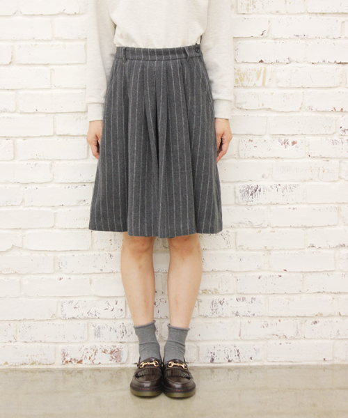 Kastane（カスタネ）の「【Kastane】ウールキュロットパンツ（その他パンツ・レディース・ブラウン/ネイビー/ストライプ・FREE）」の3枚目の写真