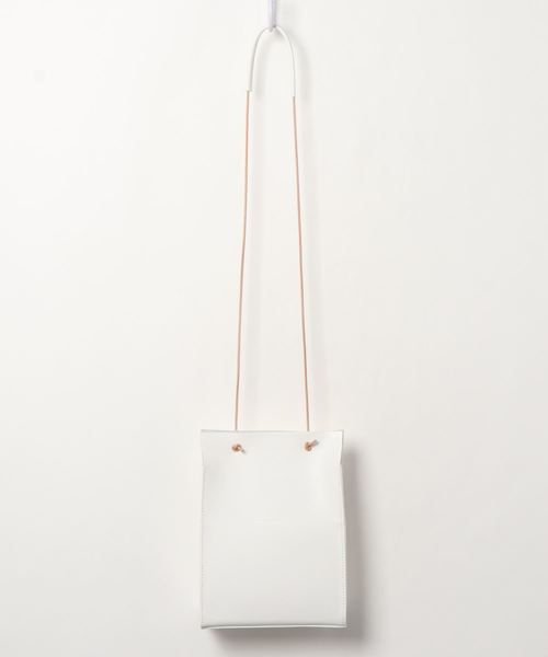 caph（カーフ）の「レザーボックスショルダーバッグ（ショルダーバッグ  