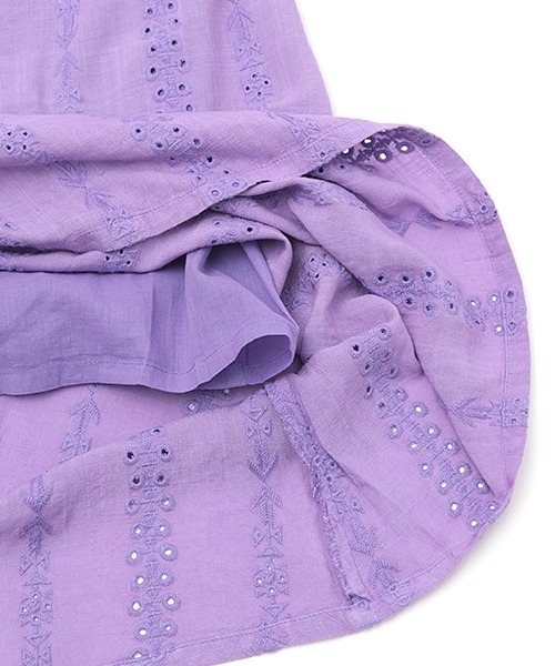 チチカカ（チチカカ）の「アシッドナバホ刺繍　スカート（スカート・レディース・ターコイズブルー/キャメル/パープル・FREE）」の20枚目の写真