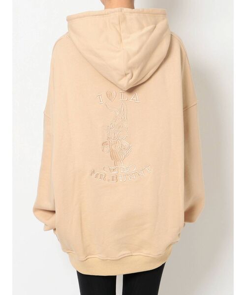 GYDA（ジェイダ）の「IL LA BUNNY BIGパーカー（パーカー・レディース・ブラック/ベージュ/ピンク・FREE）」の17枚目の写真