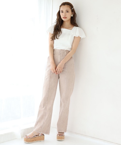 one after another NICE CLAUP(ワンアフターアナザーナイスクラップ)の「バックリボンフリルブラウス(シャツ/ブラウス・レディース・ブラック/オフホワイト/ホワイト系その他/チェック・FREE)」の22枚目の写真
