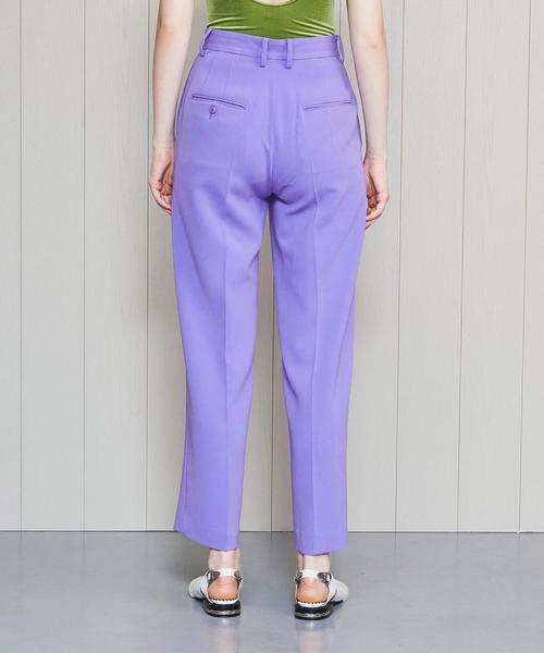 H　BEAUTY&YOUTH UNITED ARROWS（エイチビューティーアンドユースユナイテッドアローズ）の「＜H＞DOUBLE CLOTH WIDE TAPERED PANTS/パンツ（その他パンツ・レディース・ベージュ/パープル・SMALL/MEDIUM）」の7枚目の写真