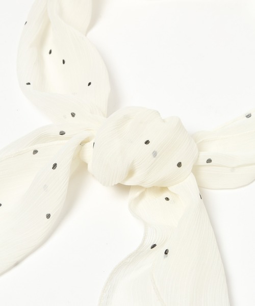 Heather（ヘザー）の「ガラスカーフ　895004（バンダナ/スカーフ・レディース・ブラック/キャメル/ライトベージュ/アイボリー・FREE）」の12枚目の写真