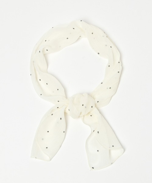 Heather（ヘザー）の「ガラスカーフ　895004（バンダナ/スカーフ・レディース・ブラック/キャメル/ライトベージュ/アイボリー・FREE）」の7枚目の写真