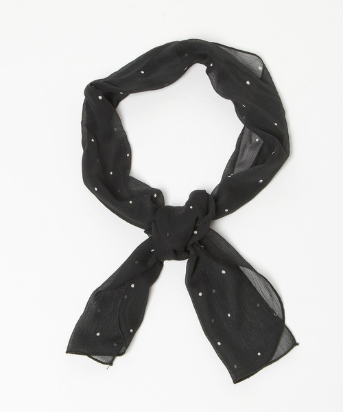 Heather（ヘザー）の「ガラスカーフ　895004（バンダナ/スカーフ・レディース・ブラック/キャメル/ライトベージュ/アイボリー・FREE）」の8枚目の写真