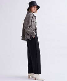 LANVIN en Bleu ツィードオーバーサイズジャケット ツィードオーバーサイズジャケット | ランバン オン ブルー