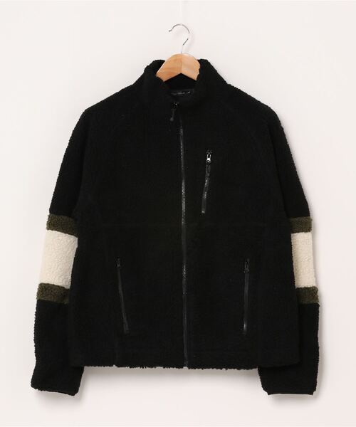 Bling Leads（ブリングリーズ）の「もこもこ ボア ジップアップ スタンドカラー ブルゾン 裏地付き（ブルゾン・メンズ・その他/キャメル/ダークグリーン/その他2/ブラック/その他1/カーキ/ライトパープル/モカ/ホワイト/ベージュ・M/L/XL）」の11枚目の写真