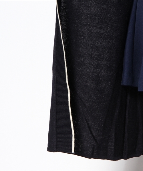 Kastane（カスタネ）の「【Kastane】パイピングニットガウン（カーディガン/ボレロ・レディース・アイボリー/ネイビー/キャメル・FREE）」の6枚目の写真