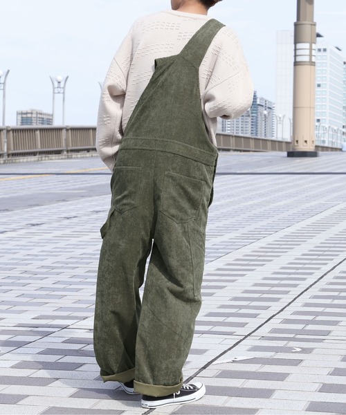 PairPair（ペアペア）の「コーデュロイオーバーオール(ユニセックス)（サロペット/オーバーオール・メンズ・アイボリー/モカ/カーキ・MEDIUM/LARGE）」の13枚目の写真