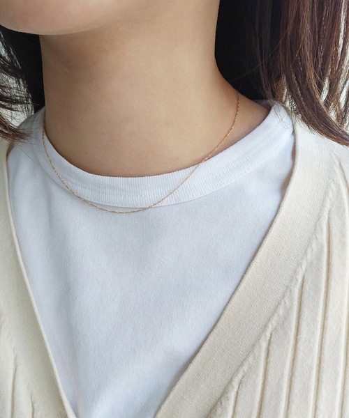 NOIR DE POUPEE（ノワールドプーペ）の「K10 ネックレス スクリューチェーン（ネックレス・レディース・ゴールド・FREE）」の7枚目の写真