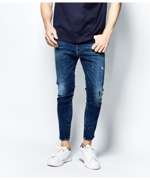 junhashimoto（ジュンハシモト）の「D01 CARROT FIT DENIM（デニムパンツ・メンズ・グレー/インディゴブルー・4/3/5）」の2枚目の写真