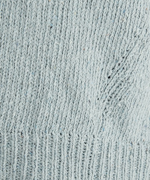 ONIGIRI(オニギリ)の「サスティナブル 春カラーニット(ニット/セーター・レディース・サックスブルー/イエロー/オレンジ/アイボリー・FREE)」の18枚目の写真