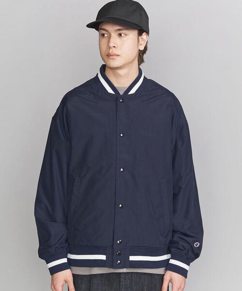 Champion(チャンピオン)の「【別注】 <CHAMPION(チャンピオン)> BASEBALL JACKET/アウター(ブルゾン・メンズ・ブラック/ネイビー/ダークグレー・SMALL/X-LARGE/LARGE/MEDIUM)」の15枚目の写真