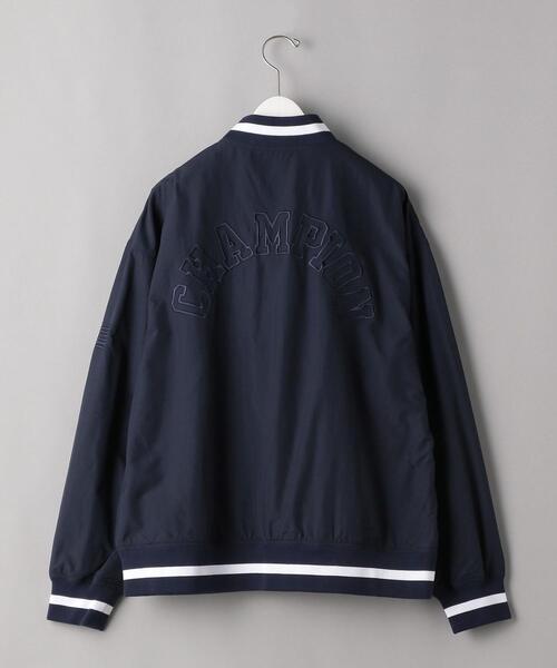 Champion(チャンピオン)の「【別注】 <CHAMPION(チャンピオン)> BASEBALL JACKET/アウター(ブルゾン・メンズ・ブラック/ネイビー/ダークグレー・SMALL/X-LARGE/LARGE/MEDIUM)」の14枚目の写真