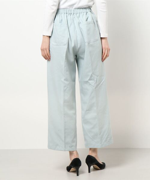 Samansa Mos2（サマンサ モスモス）の「センタープレスパンツ（その他パンツ・レディース・ベージュ/ブラック/ミント/キナリ・ﾌﾘ-）」の6枚目の写真