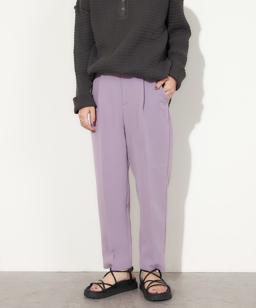 natural couture(ナチュラルクチュール)の「ウォッシャブル美シルエットパンツ XSサイズ(その他パンツ・レディース・ブラック/パープル/オフホワイト/イエロー/ミント・X-SMALL)」の2枚目の写真