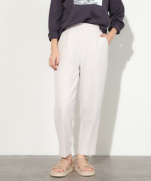 natural couture(ナチュラルクチュール)の「ウォッシャブル美シルエットパンツ XSサイズ(その他パンツ・レディース・ブラック/パープル/オフホワイト/イエロー/ミント・X-SMALL)」の8枚目の写真