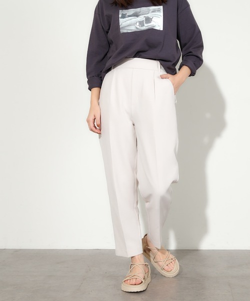 natural couture(ナチュラルクチュール)の「ウォッシャブル美シルエットパンツ XSサイズ(その他パンツ・レディース・ブラック/パープル/オフホワイト/イエロー/ミント・X-SMALL)」の9枚目の写真