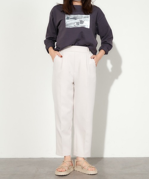 natural couture(ナチュラルクチュール)の「ウォッシャブル美シルエットパンツ XSサイズ(その他パンツ・レディース・ブラック/パープル/オフホワイト/イエロー/ミント・X-SMALL)」の10枚目の写真