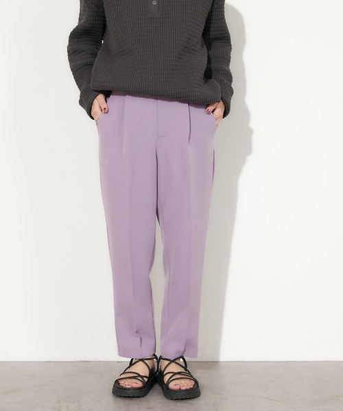 natural couture(ナチュラルクチュール)の「ウォッシャブル美シルエットパンツ XSサイズ(その他パンツ・レディース・ブラック/パープル/オフホワイト/イエロー/ミント・X-SMALL)」の22枚目の写真