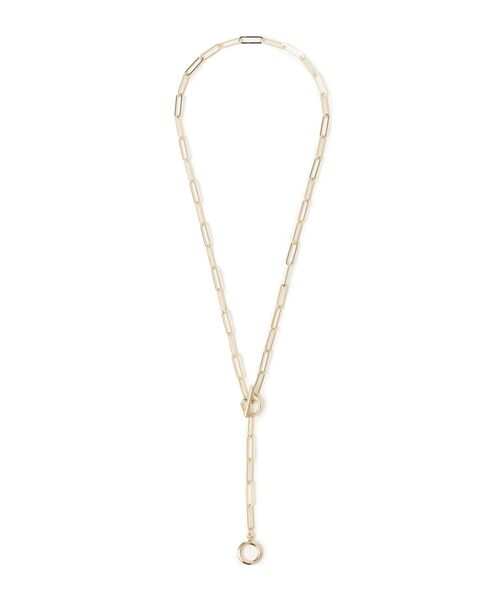 SHIPS（シップス）の「スクエアチェーンマンテルネックレス◆（ネックレス・レディース・シルバー/ゴールド・ONE SIZE）」の2枚目の写真