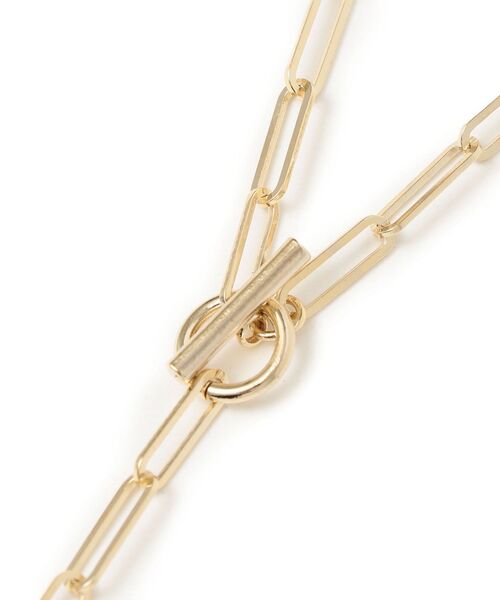 SHIPS（シップス）の「スクエアチェーンマンテルネックレス◆（ネックレス・レディース・シルバー/ゴールド・ONE SIZE）」の4枚目の写真