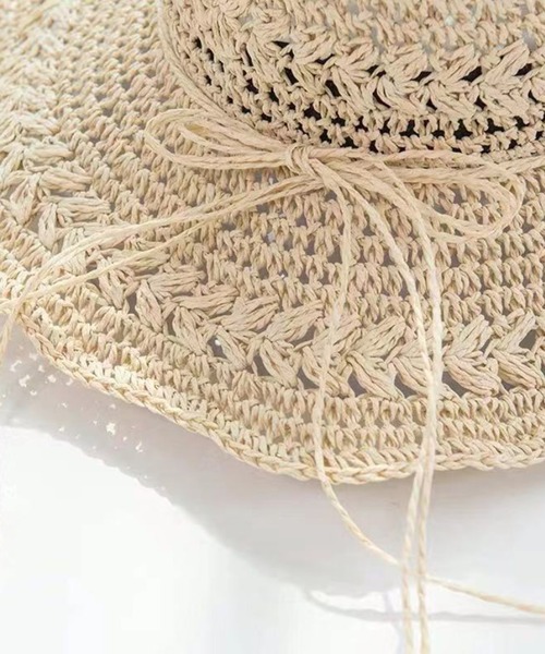 aimoha（アイモハ）の「UVカット帽子（ハット・レディース・ホワイト/オフホワイト/ベージュ/ピンク・FREE）」の9枚目の写真