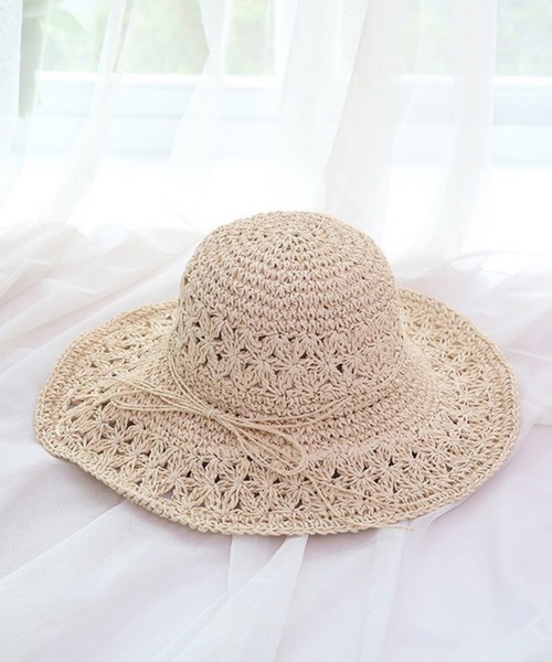 aimoha（アイモハ）の「UVカット帽子（ハット・レディース・ホワイト/オフホワイト/ベージュ/ピンク・FREE）」の14枚目の写真