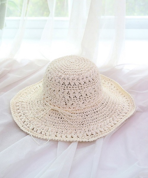 aimoha（アイモハ）の「UVカット帽子（ハット・レディース・ホワイト/オフホワイト/ベージュ/ピンク・FREE）」の13枚目の写真