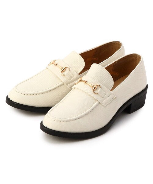 cs T&P(シーエスティーアンドピー)の「ビット付きプチプラローファー(ローファー・レディース・グレー/ダークブラウン/キャメル/アイボリー/ブラック・L/LL/S/M)」の2枚目の写真