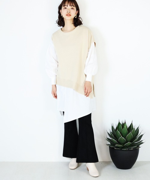 ARCANUM DESIGN（アルカナムデザイン）の「ARL フェイクスウェードフレアーパンツ（その他パンツ・レディース・ブラック/アイボリー・S/M）」の12枚目の写真