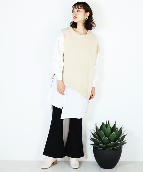 ARCANUM DESIGN（アルカナムデザイン）の「ARL フェイクスウェードフレアーパンツ（その他パンツ・レディース・ブラック/アイボリー・S/M）」の13枚目の写真