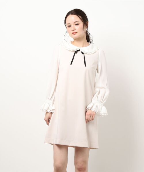 LODISPOTTO（ロディスポット）の「アンジュパールレースワンピース（ワンピース・レディース・ブラック/ピンクベージュ・MEDIUM）」の8枚目の写真