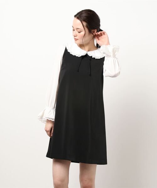 LODISPOTTO（ロディスポット）の「アンジュパールレースワンピース（ワンピース・レディース・ブラック/ピンクベージュ・MEDIUM）」の9枚目の写真