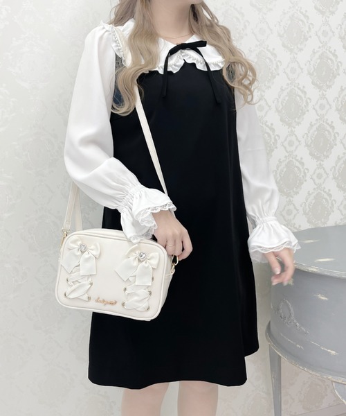 LODISPOTTO（ロディスポット）の「アンジュパールレースワンピース（ワンピース・レディース・ブラック/ピンクベージュ・MEDIUM）」の6枚目の写真