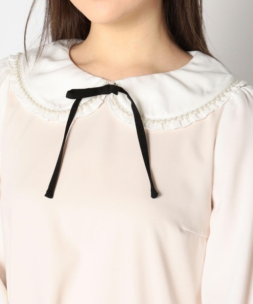 LODISPOTTO（ロディスポット）の「アンジュパールレースワンピース（ワンピース・レディース・ブラック/ピンクベージュ・MEDIUM）」の13枚目の写真