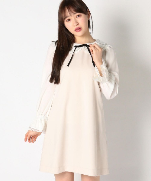 LODISPOTTO（ロディスポット）の「アンジュパールレースワンピース（ワンピース・レディース・ブラック/ピンクベージュ・MEDIUM）」の20枚目の写真