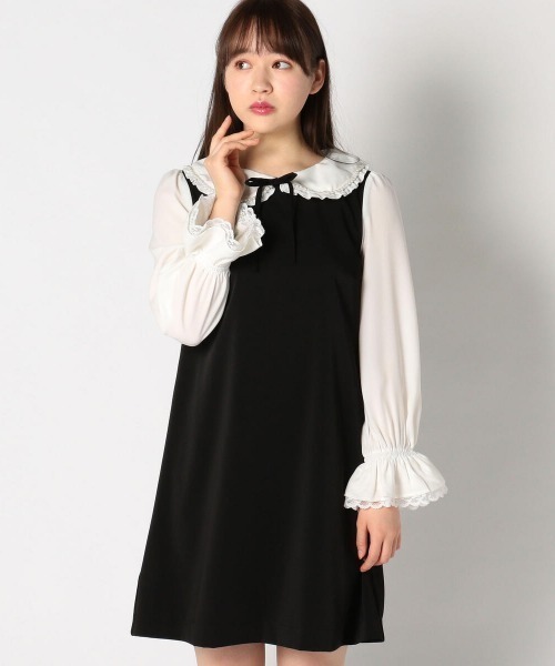 LODISPOTTO（ロディスポット）の「アンジュパールレースワンピース（ワンピース・レディース・ブラック/ピンクベージュ・MEDIUM）」の21枚目の写真