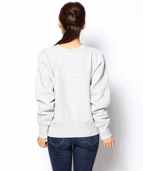 CIAOPANIC（チャオパニック）の「【Champion×Ciaopanic】CREWNECKSWEAT（スウェット・レディース・グレー/ネイビー/オフホワイト・SMALL）」の6枚目の写真