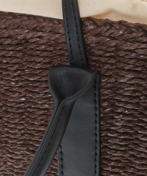 a.v.v（アーヴェヴェ）の「【2WAY】ハンドルペーパーカゴバッグ（かごバッグ・レディース・ベージュ/オレンジ系その他・38）」の7枚目の写真