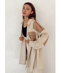 ALEXIA STAM | Contrast Double Pocket Shirt Jacket/コントラストダブルポケットシャツジャケット(その他アウター)
