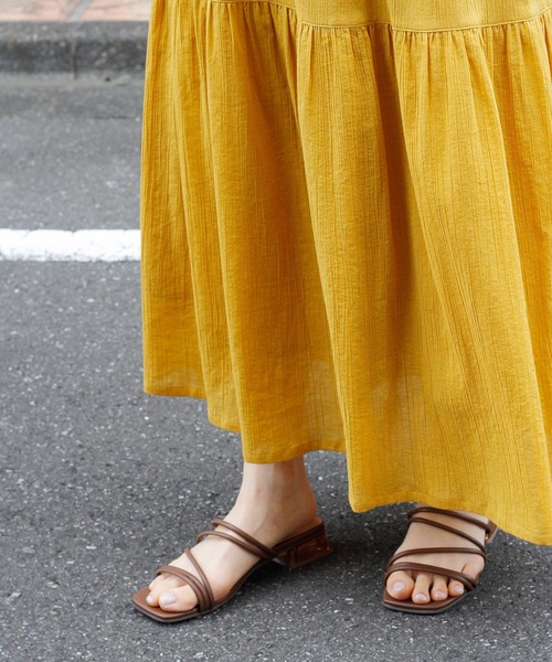Crisp（クリスプ）の「フリルティアードスカート（スカート・レディース・ホワイト/カーキ/マスタード・FREE）」の13枚目の写真