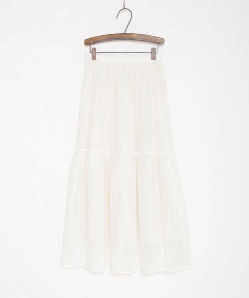 Crisp（クリスプ）の「フリルティアードスカート（スカート・レディース・ホワイト/カーキ/マスタード・FREE）」の22枚目の写真