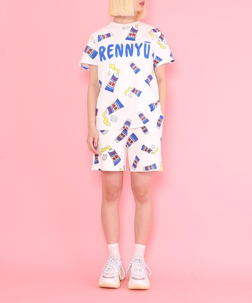 フード総柄Tシャツ（TOMATO KIWI RENNYU）[商品：PN18AW-019-5R